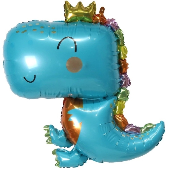  Динозаврик в короне Голубой
